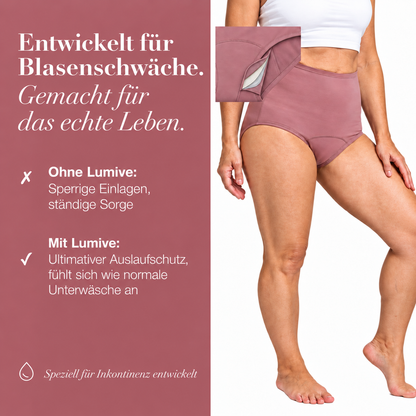 LUMIVE™ 4-Lagiger, Auslaufsicherer Slip mit hohem Bund