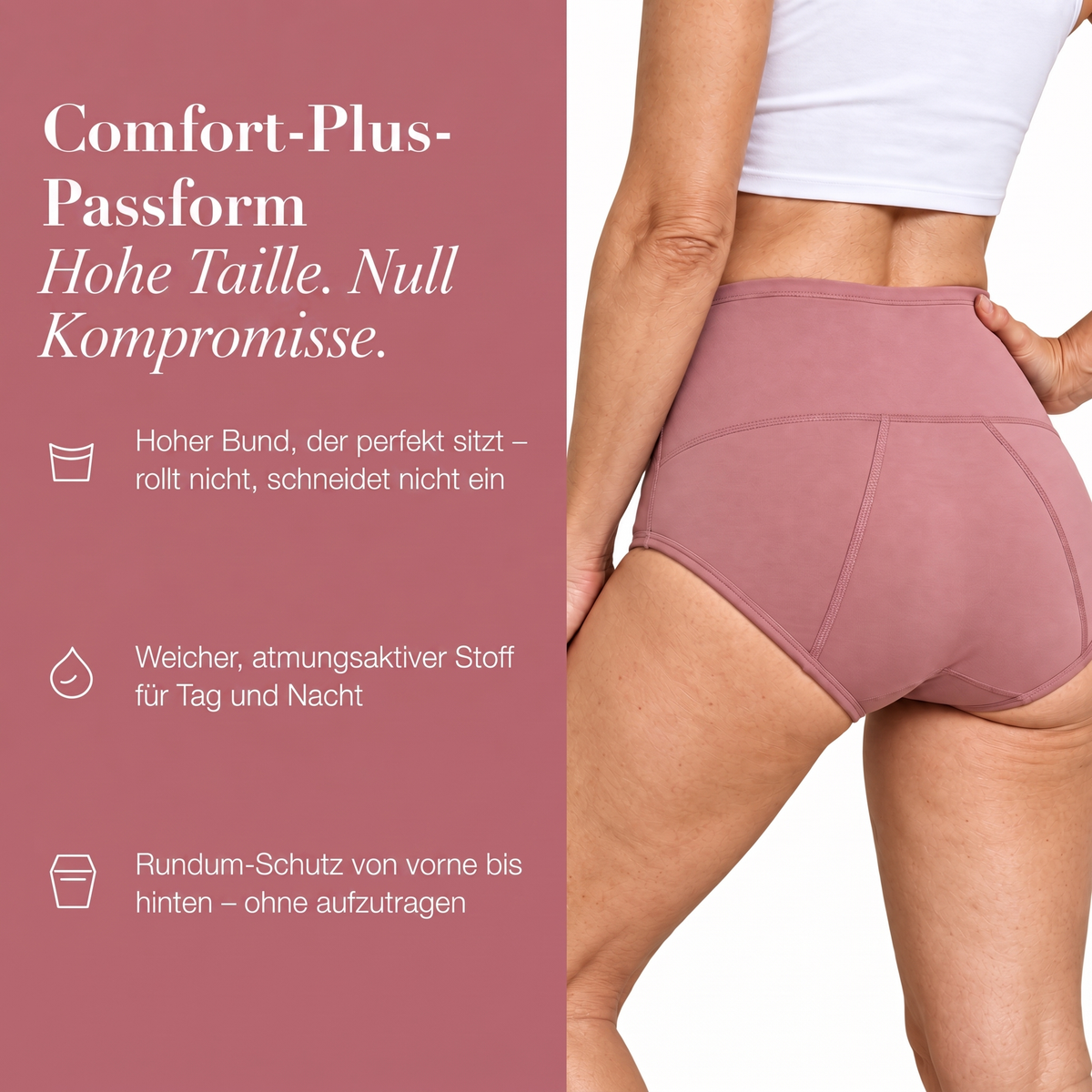 LUMIVE™ 4-Lagiger, Auslaufsicherer Slip mit hohem Bund