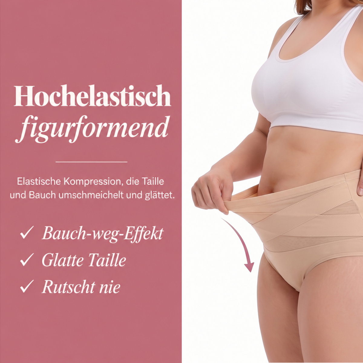 LUMIVE™ Premium-Shaping-Slip für den Unterbauch